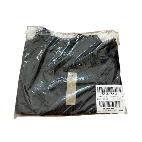 NWT J CREW Pleated tie-waist mini skirt in black - Picture 14 of 14